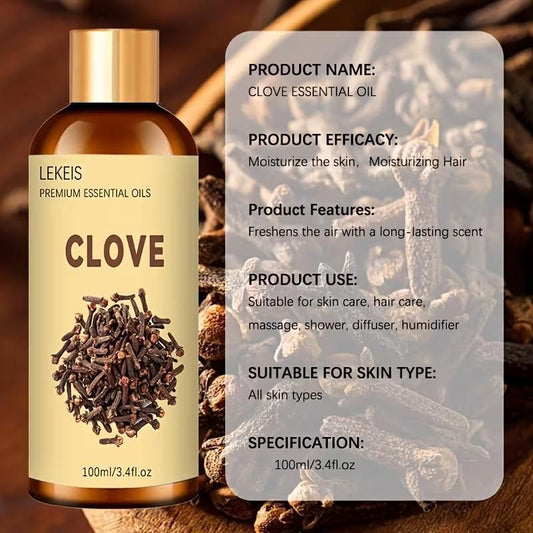 Clove Essential Oil For Facial Care Massage 100 ml (Pack of 1)
